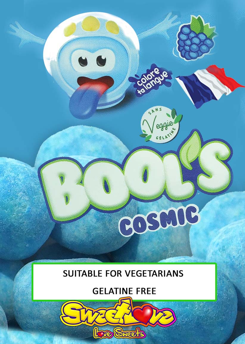 Vending label for Original French Branded Cosmic BOOLS.